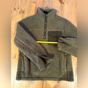 A+F Sherpa Fleece Snap neck Pullover